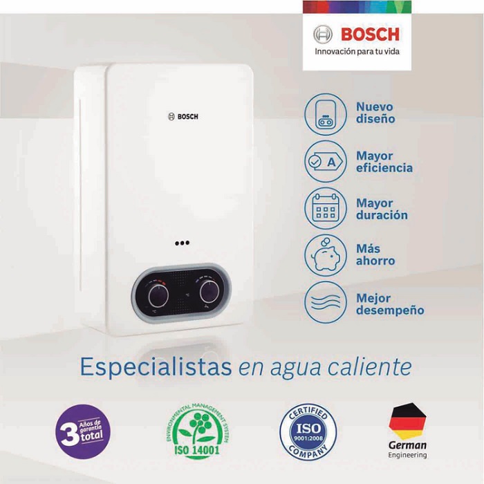 Calentador de Paso BOSCH 6LTSA3